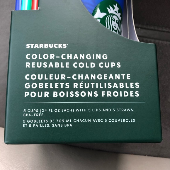 Starbucks Color Changing Cold Cups 5 Pack New in Package - Picture 5 of 7